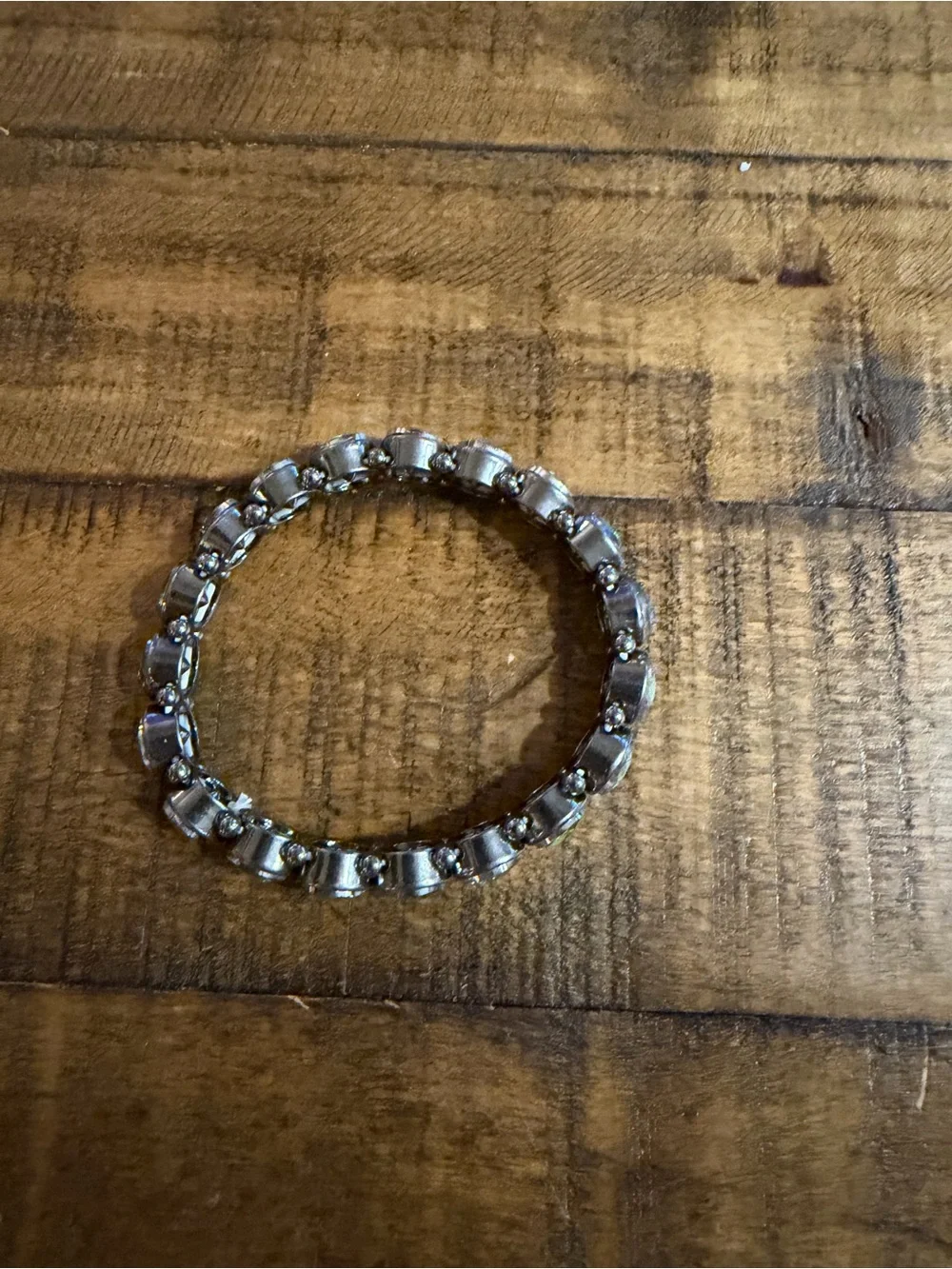 Paparazzi Multicolor oil spill Aurora Crystal Stretch Bracelet